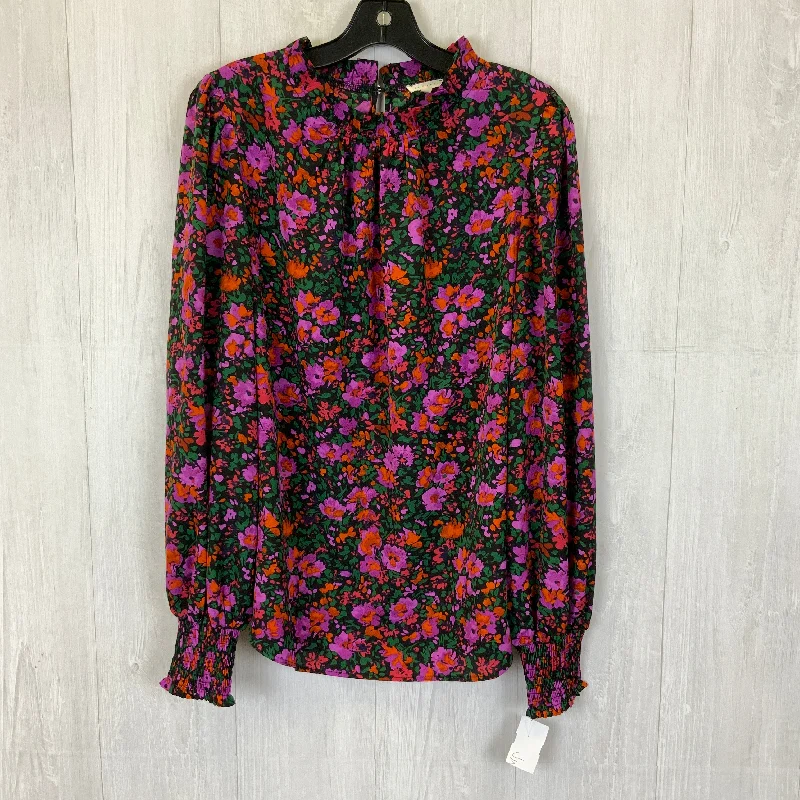 Top Long Sleeve By Jodifl In Black & Purple, Size: M