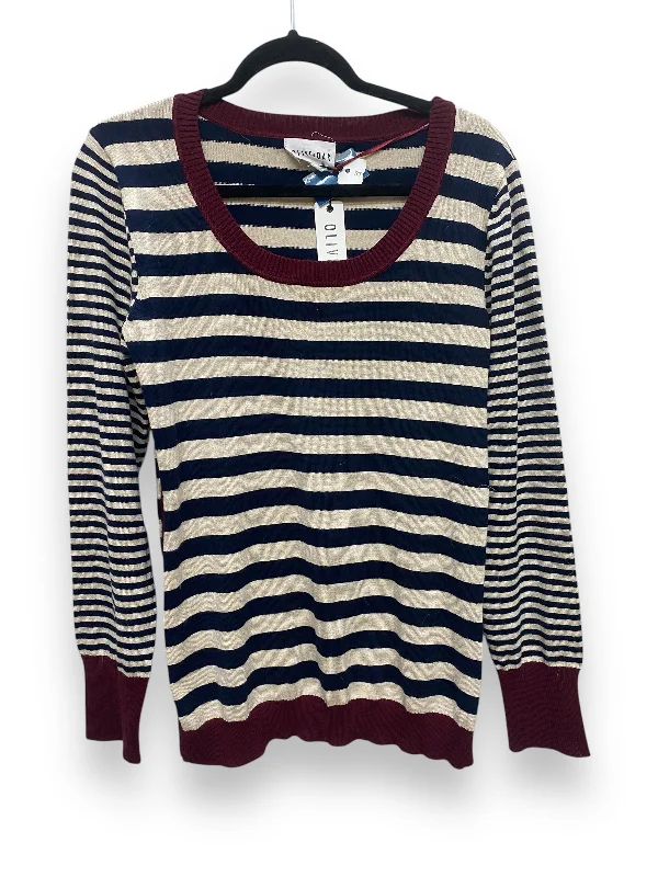 Top Long Sleeve By Olive And Oak In Striped Pattern, Size: Xl